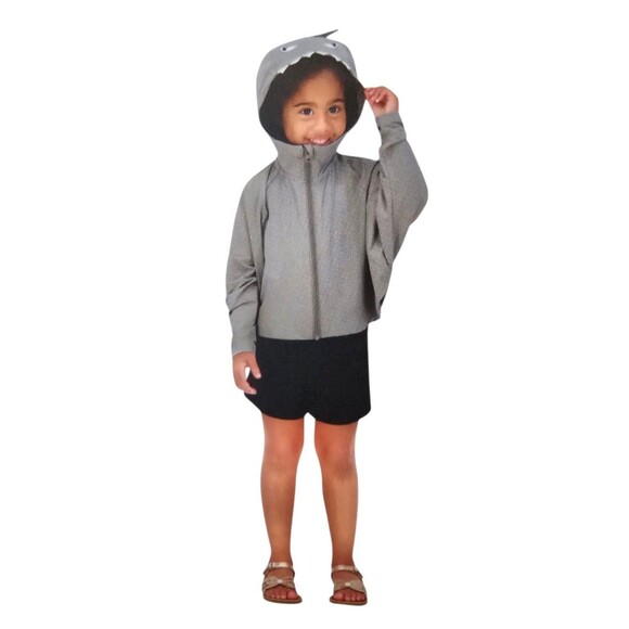 HAZEL + HARPER UPF Swim Coverup Gray Full Zipper 2T-4T Unisex - Picture 2 of 10